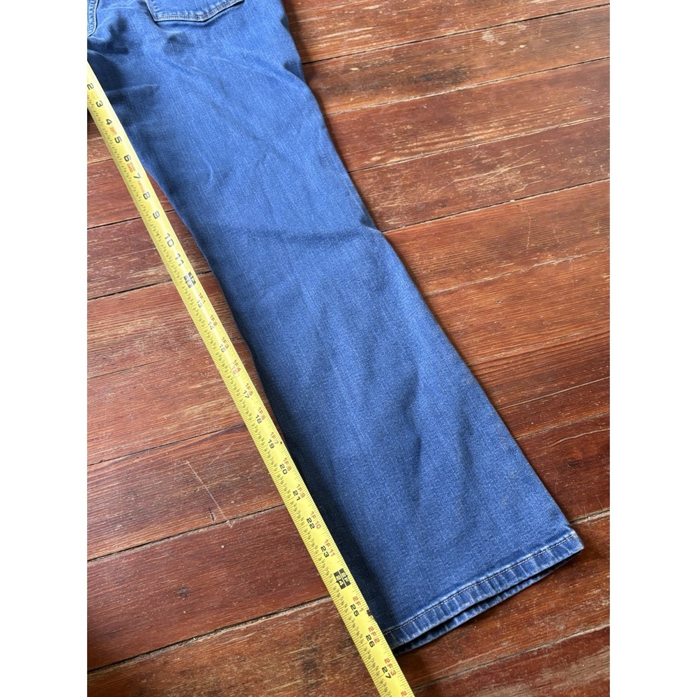 Levis 515 VTG Bootcut Stretch Jeans Womens Size-6 Button Blue - Picture 5 of 7